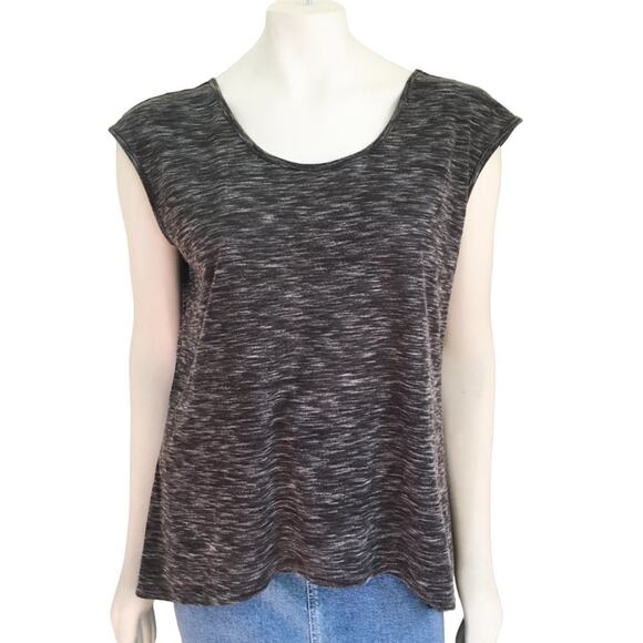 MOSSIMO Sheer Back Lightweight Hi Low Jersey Knit Shirt SZ L - Picture 1 of 10